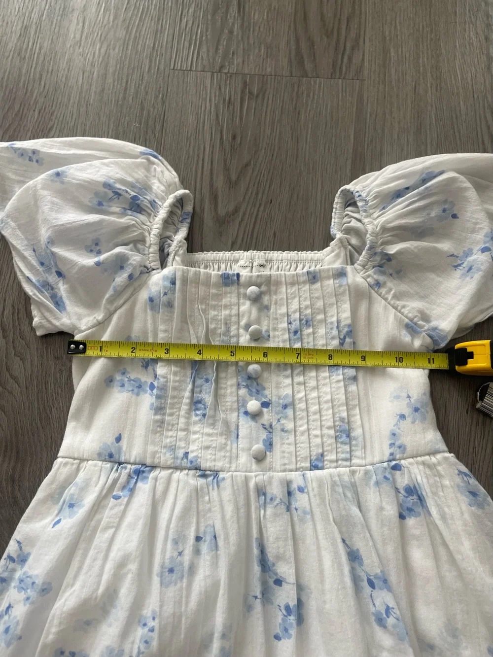Abercrombie and fitch Girls White and Light Blue Floral Summer Dress